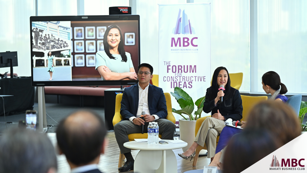 Leaders and Partners: QC Mayor Joy Belmonte and Ray Alimurung MBC Makati Business Club Leading Women Series