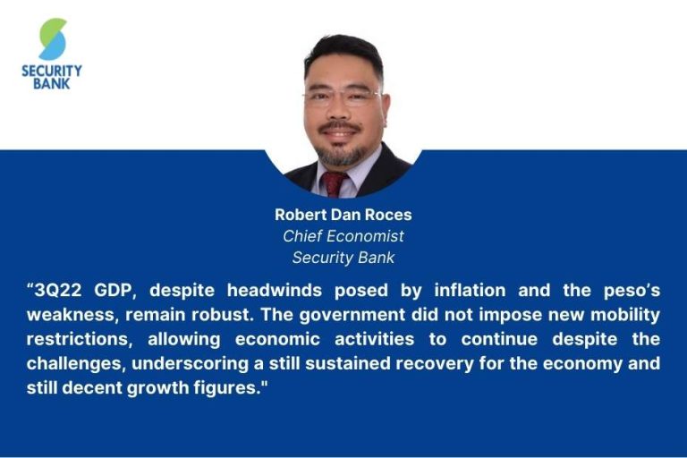 MBC GDP Q3 Report Security Bank Chief Economist Robert Dan Roces