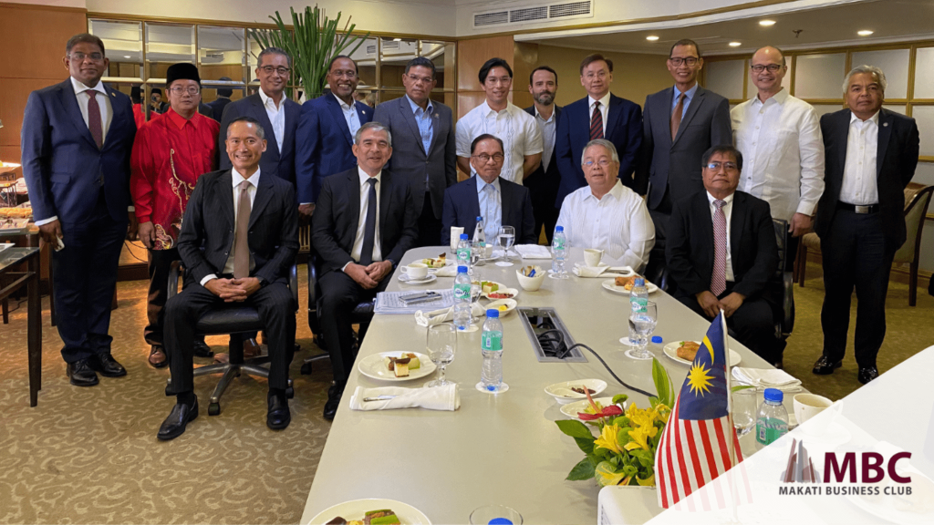 MBC members met with Malaysia PM Anwar Ibrahim during his quick visit to Manila